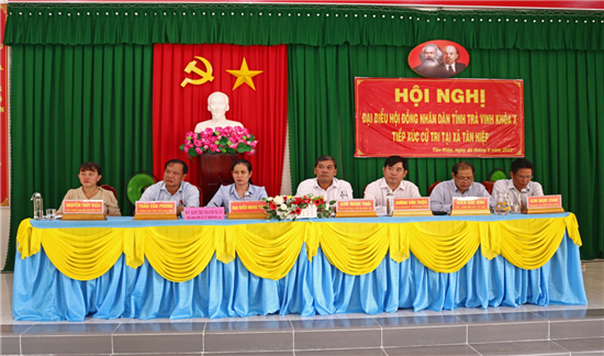 Đại biểu HĐND tỉnh Trà Vinh (khóa X): Tiếp xúc cử tri xã Tân Hiệp