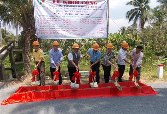 Xã Ngãi Xuyên và xã Thanh Sơn: Khởi công xây dựng 02 cầu giao thông nông thôn
